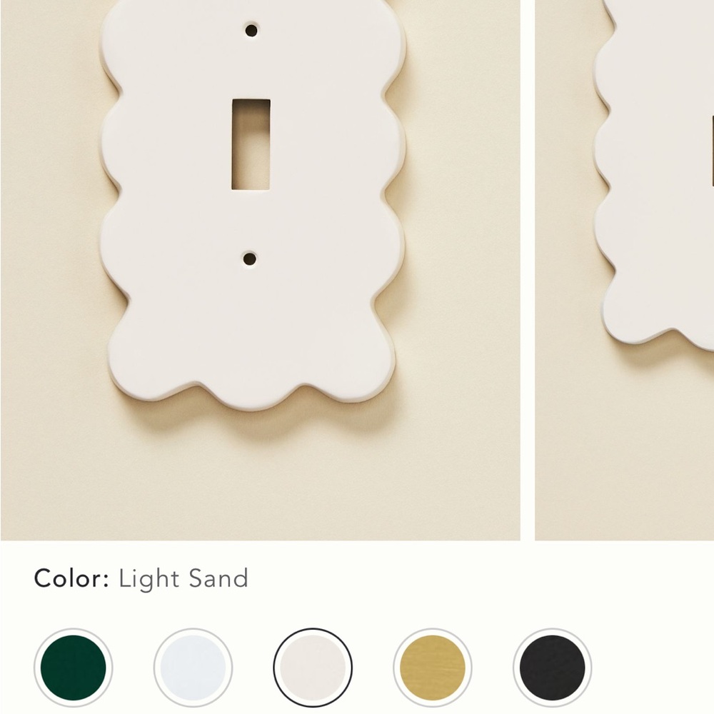 Anthropologie Rocker Switch Plate